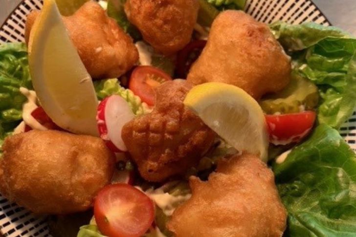 Summer Beer Battered Cod Chunk Salad