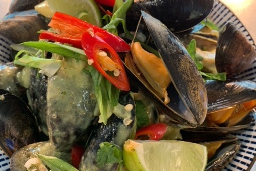 Asian Style Mussels