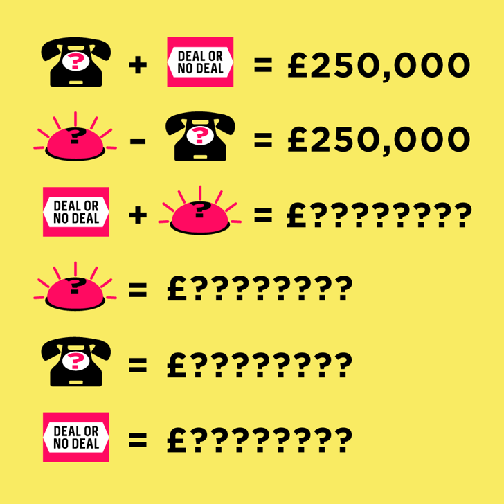 Deal or No Deal brainteaser code