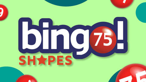 Bingo 75 shapes