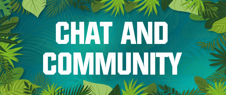 tombola IAC chat and community page header