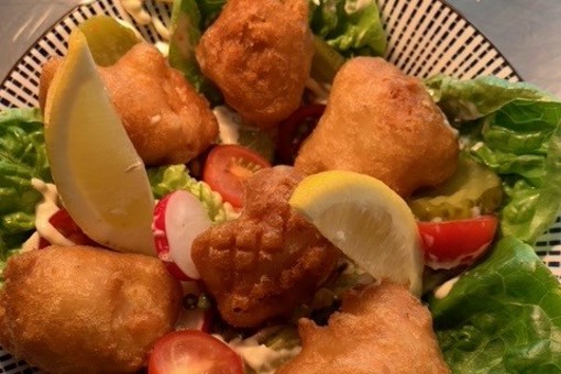 Summer Beer Battered Cod Chunk Salad